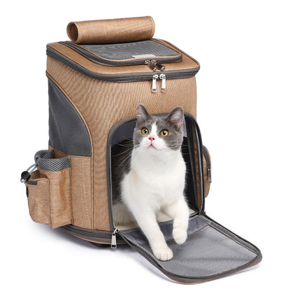 Cat Travel Carrier Backpack with Wheels