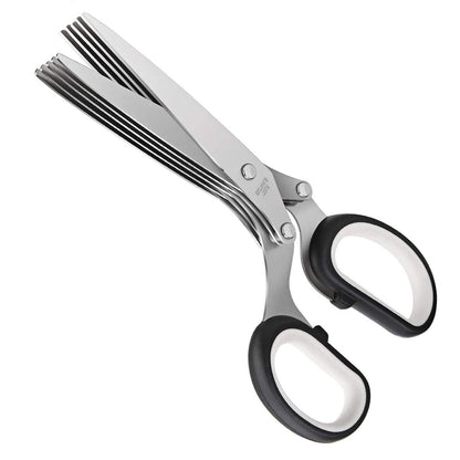 Herb Scissors With Multi Blades Stainless Steel