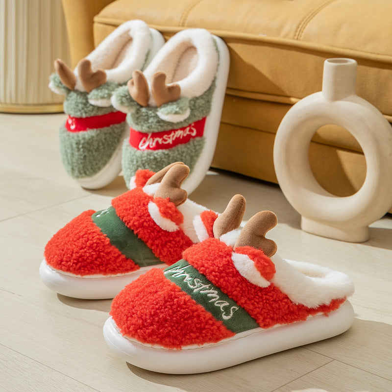 Non-slip Indoor Home Couple Cute Platform Slippers