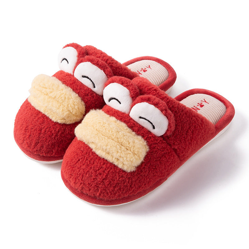 Plush Cartoon Cotton Slippers