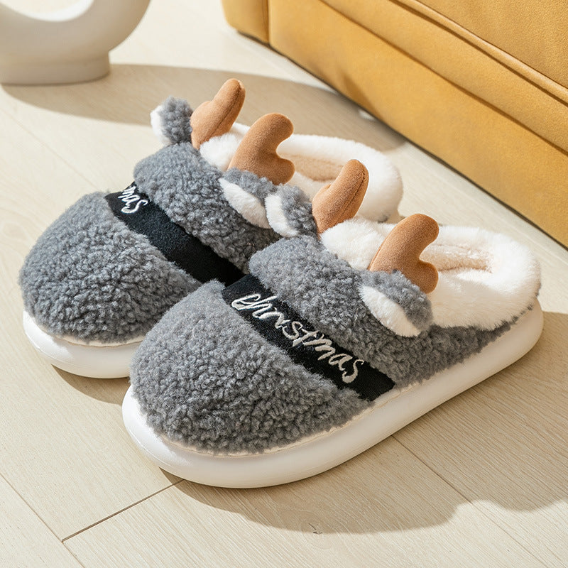 Non-slip Indoor Home Couple Cute Platform Slippers