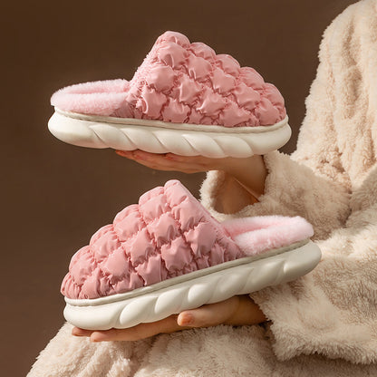 Men's And Women's Household Down Cotton Warm Slippers