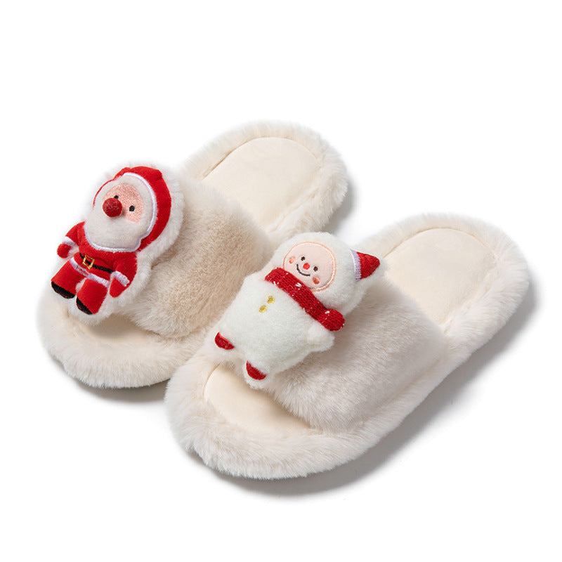 Santa Claus Opens Cotton Slippers Rooms And Women