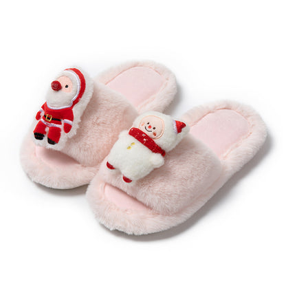 Santa Claus Opens Cotton Slippers Rooms And Women