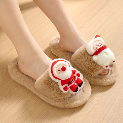 Santa Claus Opens Cotton Slippers Rooms And Women